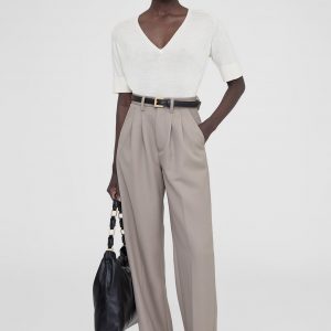 Anine Bing Carrie Pant - Taupe
