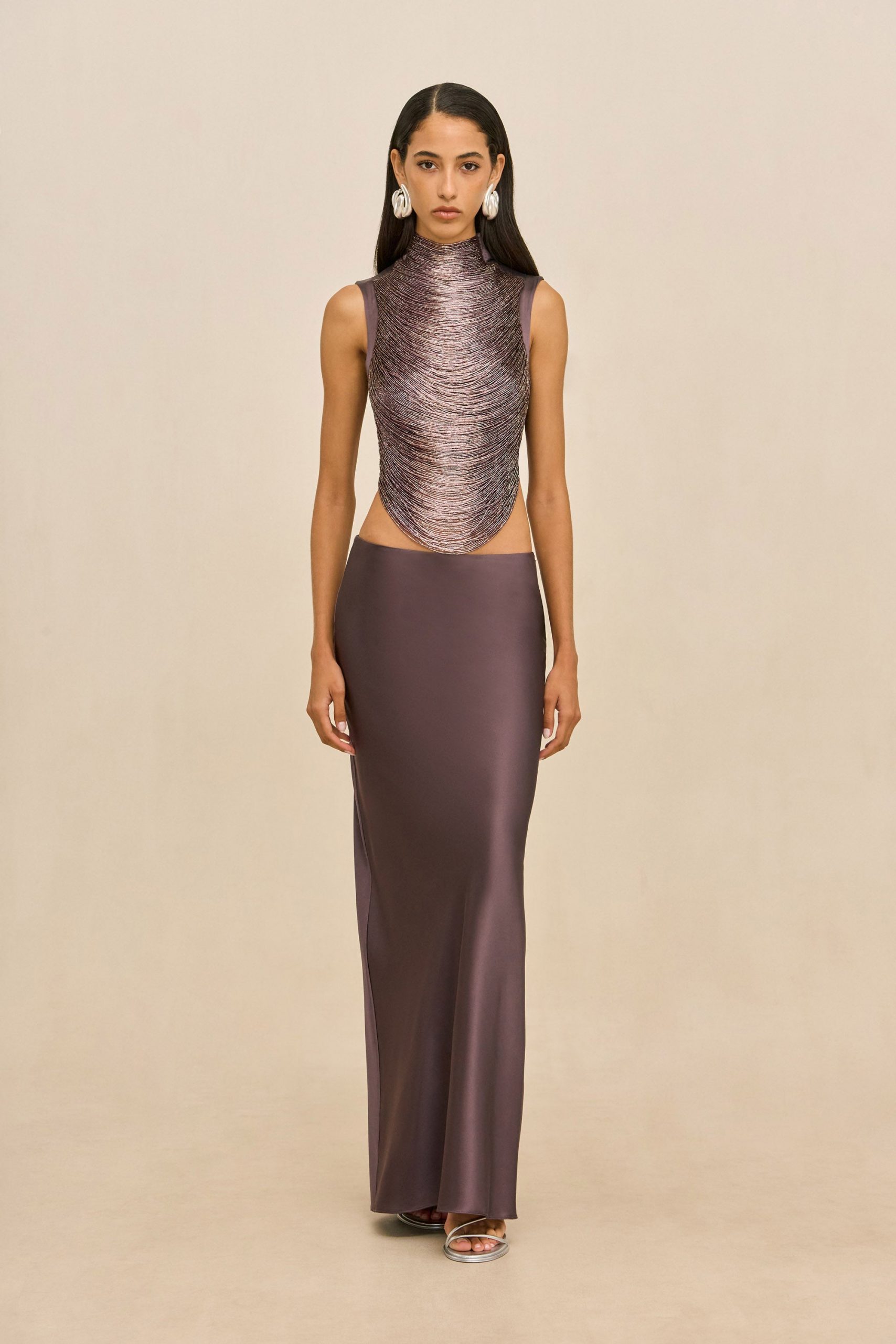 Cult Gaia CHANTEL SKIRT - WARM HAZE