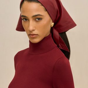 Cult Gaia DEENA SCARF - WINTER PLUM