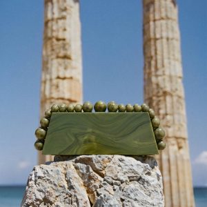 Cult Gaia EOS LUNGO CLUTCH - ROSEMARY MULTI
