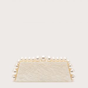 Cult Gaia EOS LUNGO CLUTCH - IVORY