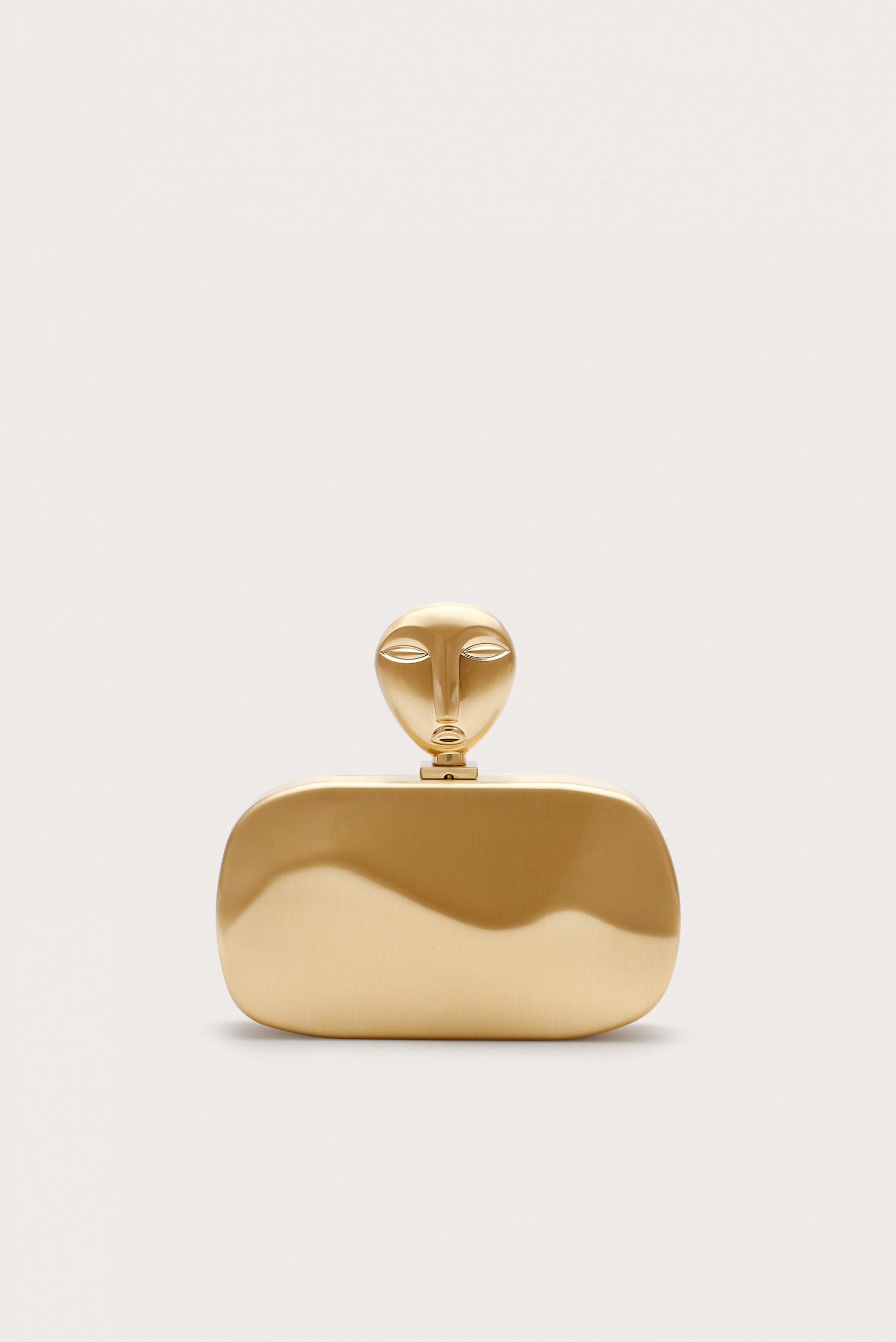 Cult Gaia EVE CLUTCH - BRUSHED BRASS