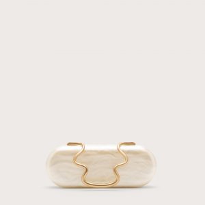 Cult Gaia ILARIA CLUTCH - IVORY