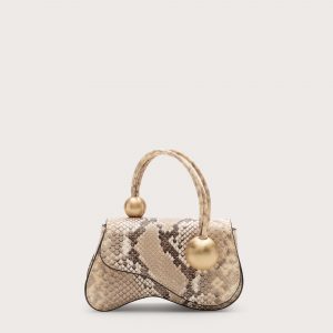 Cult Gaia KAZIA NANO CROSSBODY BAG - FADED PYTHON