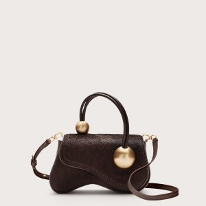Cult Gaia KAZIA NANO CROSSBODY BAG - DARK JAVA