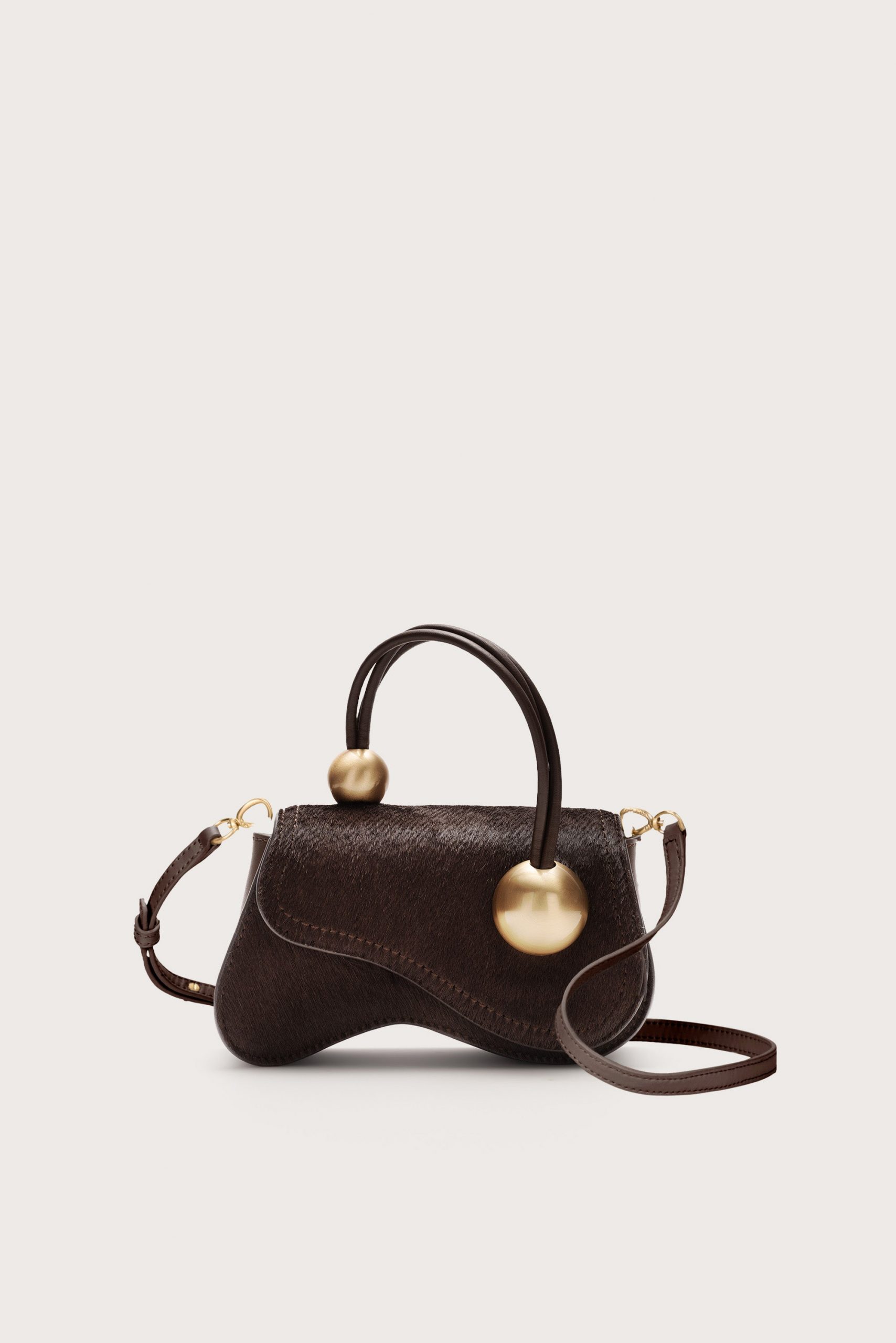 Cult Gaia KAZIA NANO CROSSBODY BAG - DARK JAVA