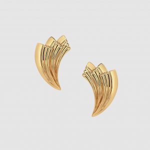 Anine Bing Fan Earrings - Gold