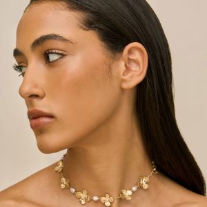 Cult Gaia LUCKY CHOKER - BRUSHED BRASS