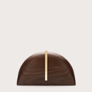 Cult Gaia LAGUNA CLUTCH - WALNUT