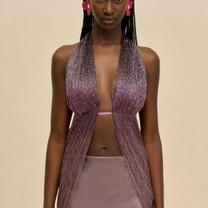 Cult Gaia LARIAN TOP - WARM HAZE
