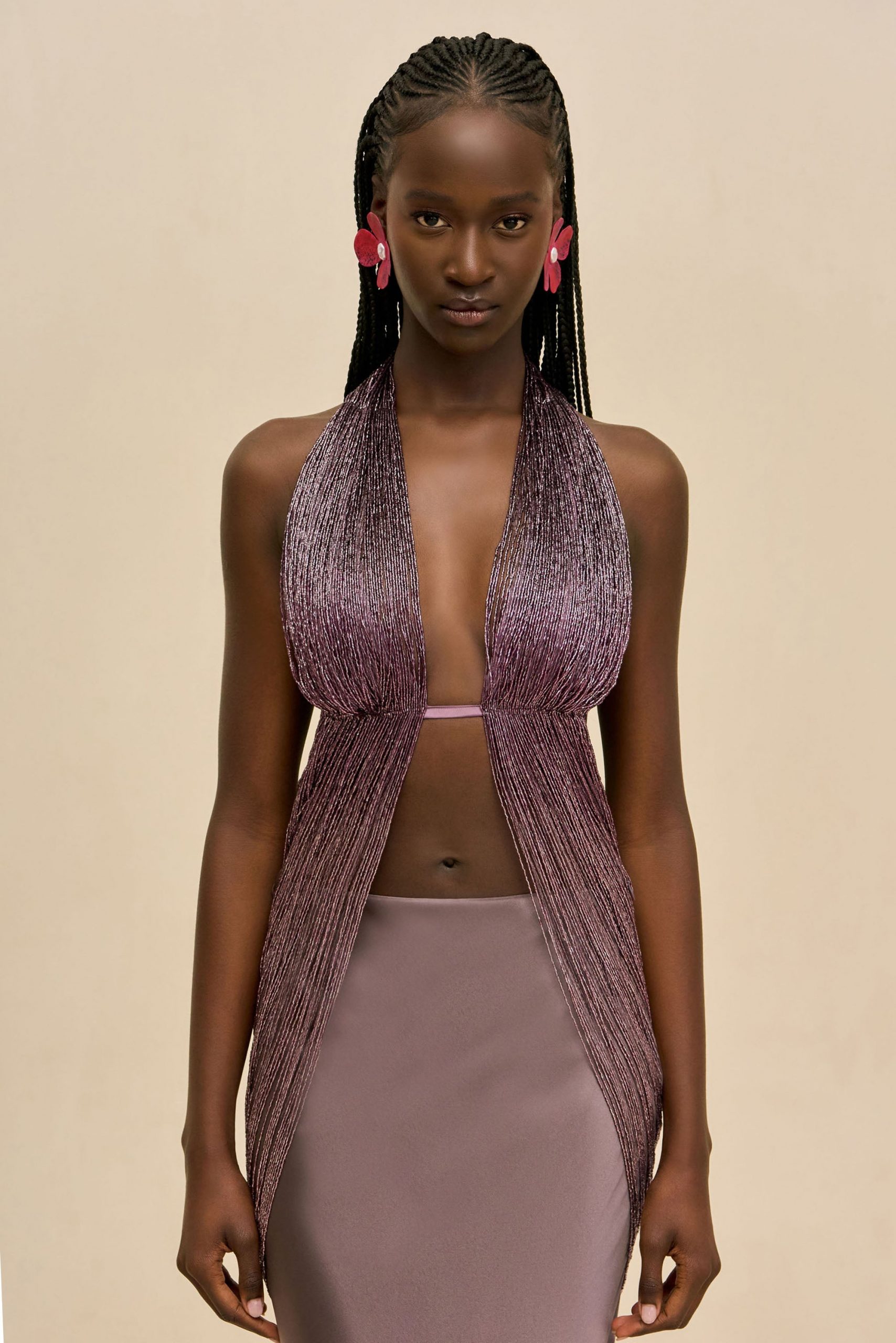 Cult Gaia LARIAN TOP - WARM HAZE