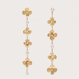 Cult Gaia LUCKY DROP EARRING - BRUSHED BRASS