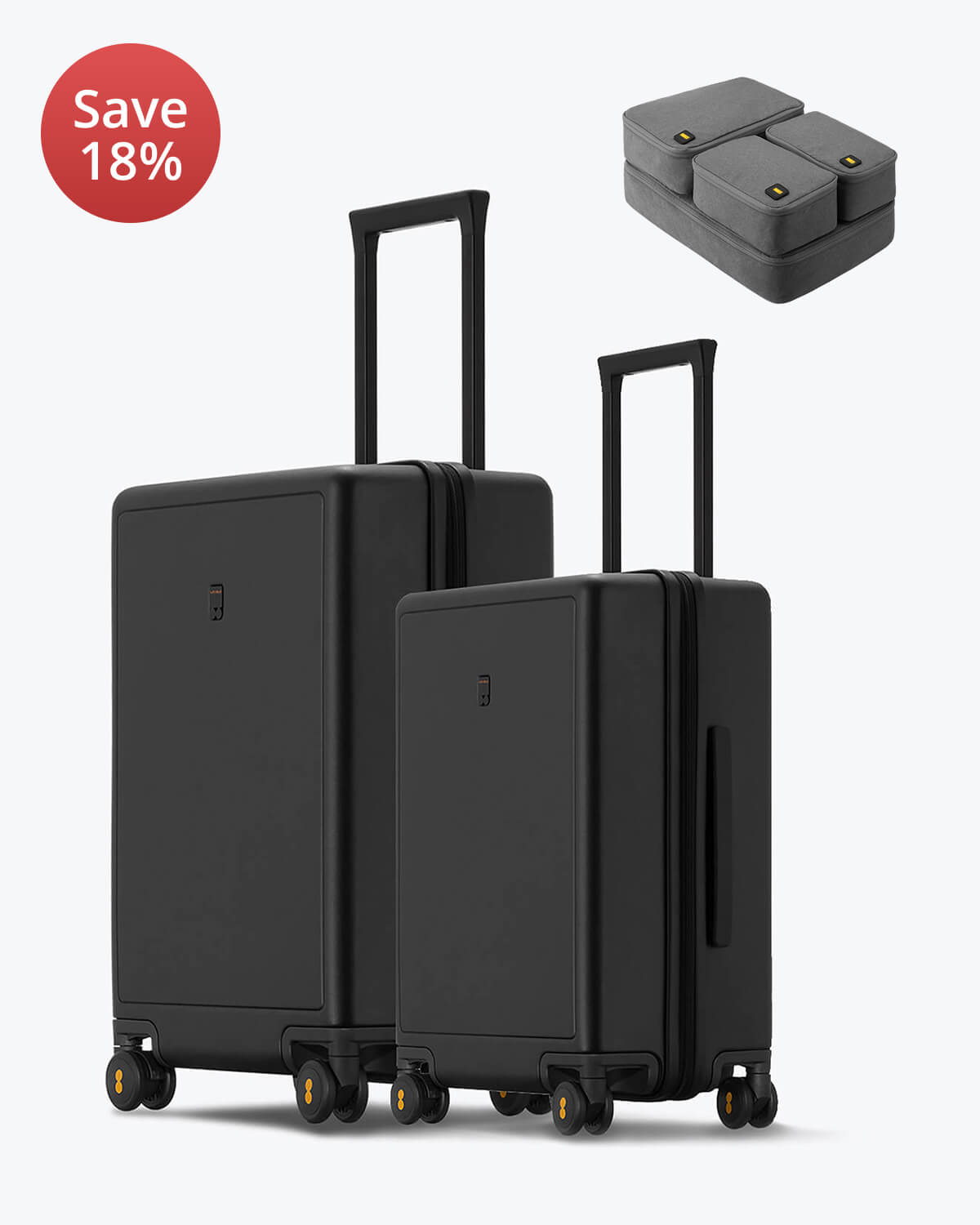 Level8 Matte Luggage 2 Piece Set