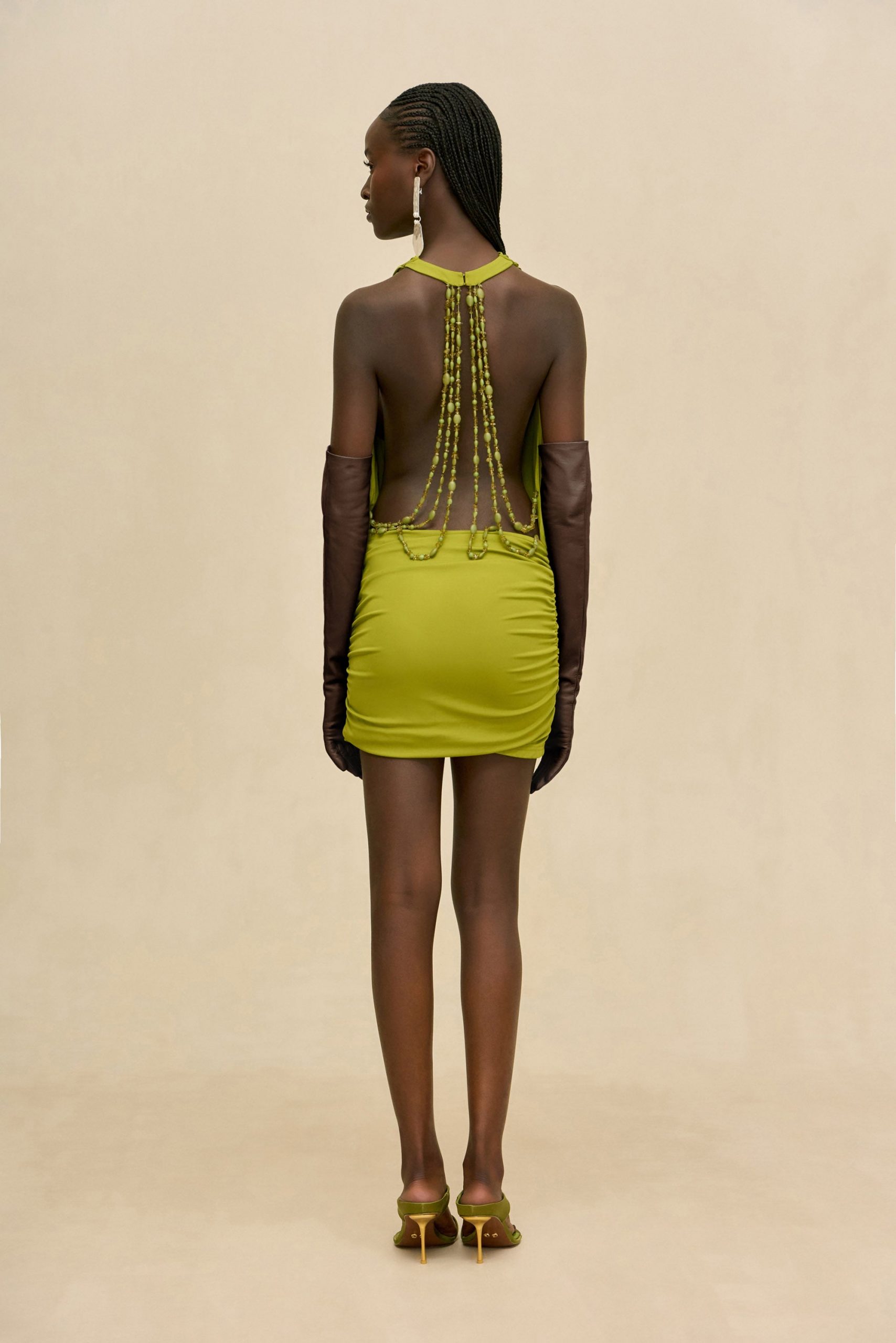 Cult Gaia MAELLE DRESS - CHIVE