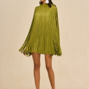 Cult Gaia MONICA DRESS - CHIVE