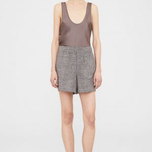 Anine Bing Kam Short - Brown Plaid