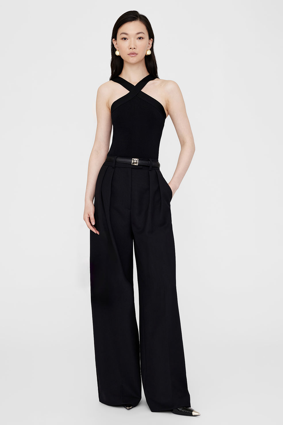 Anine Bing Brea Top - Black
