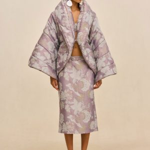 Cult Gaia RYLEE JACKET - FLORAL JACQUARD