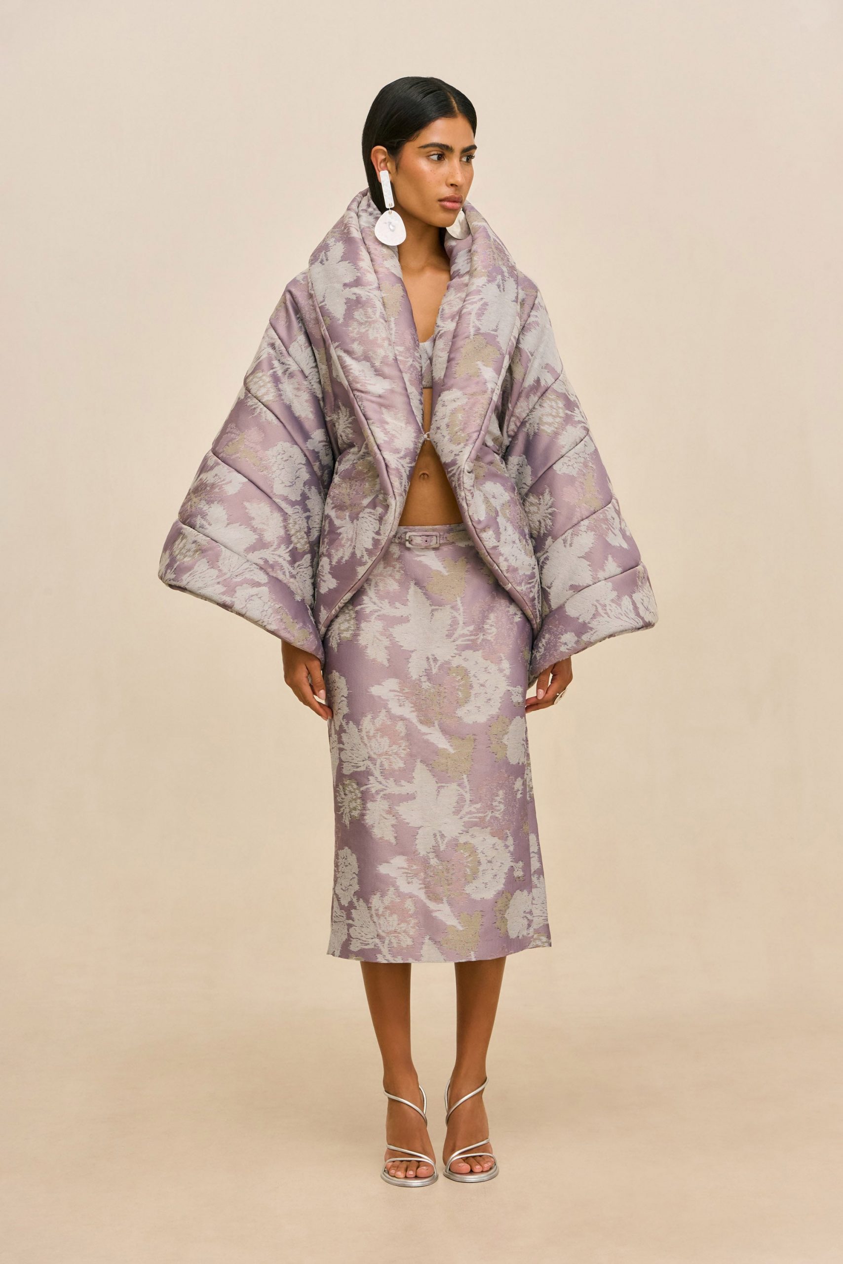 Cult Gaia RYLEE JACKET - FLORAL JACQUARD