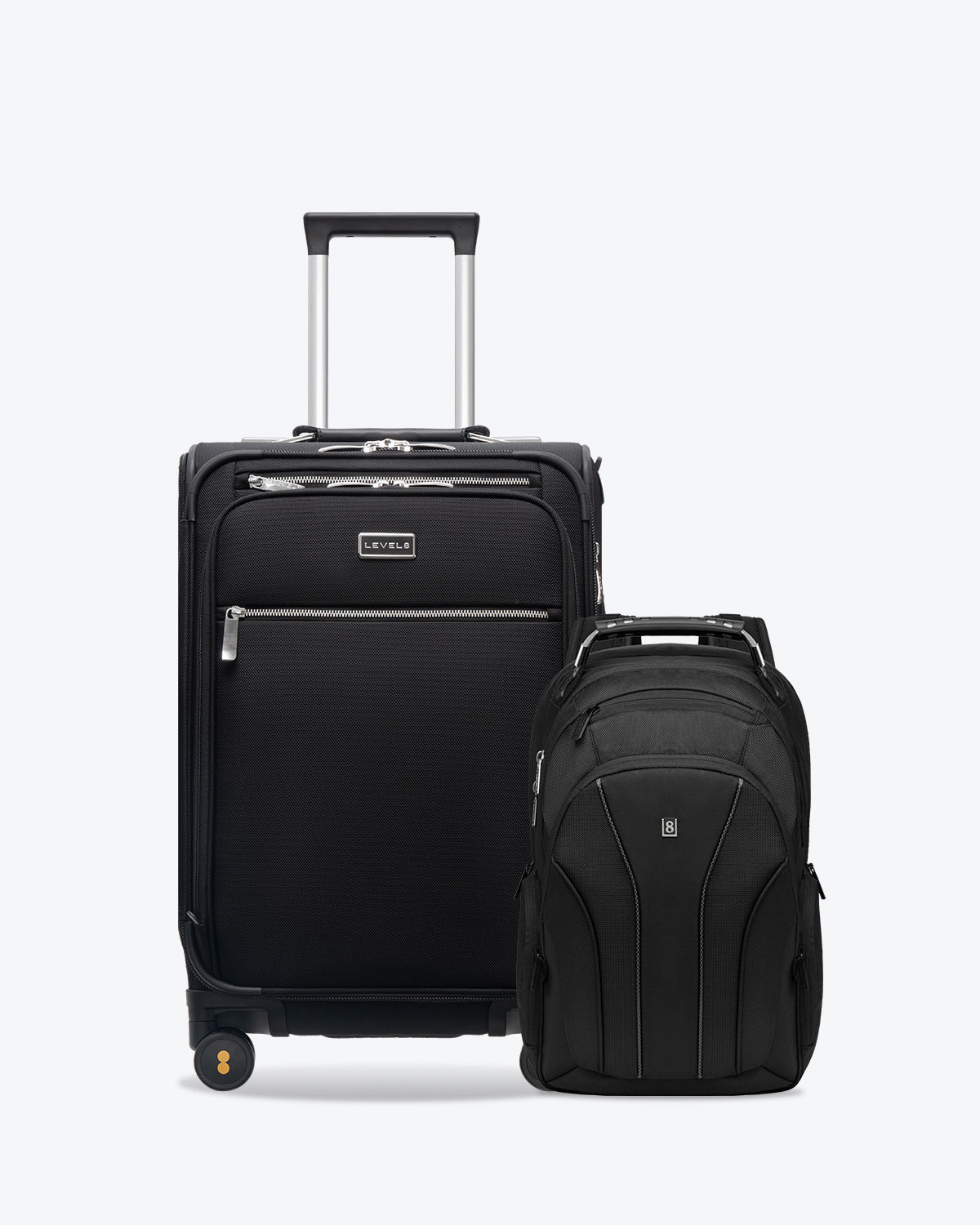 Level8 Atlas Laptop Backpack and Capture Luggage Set