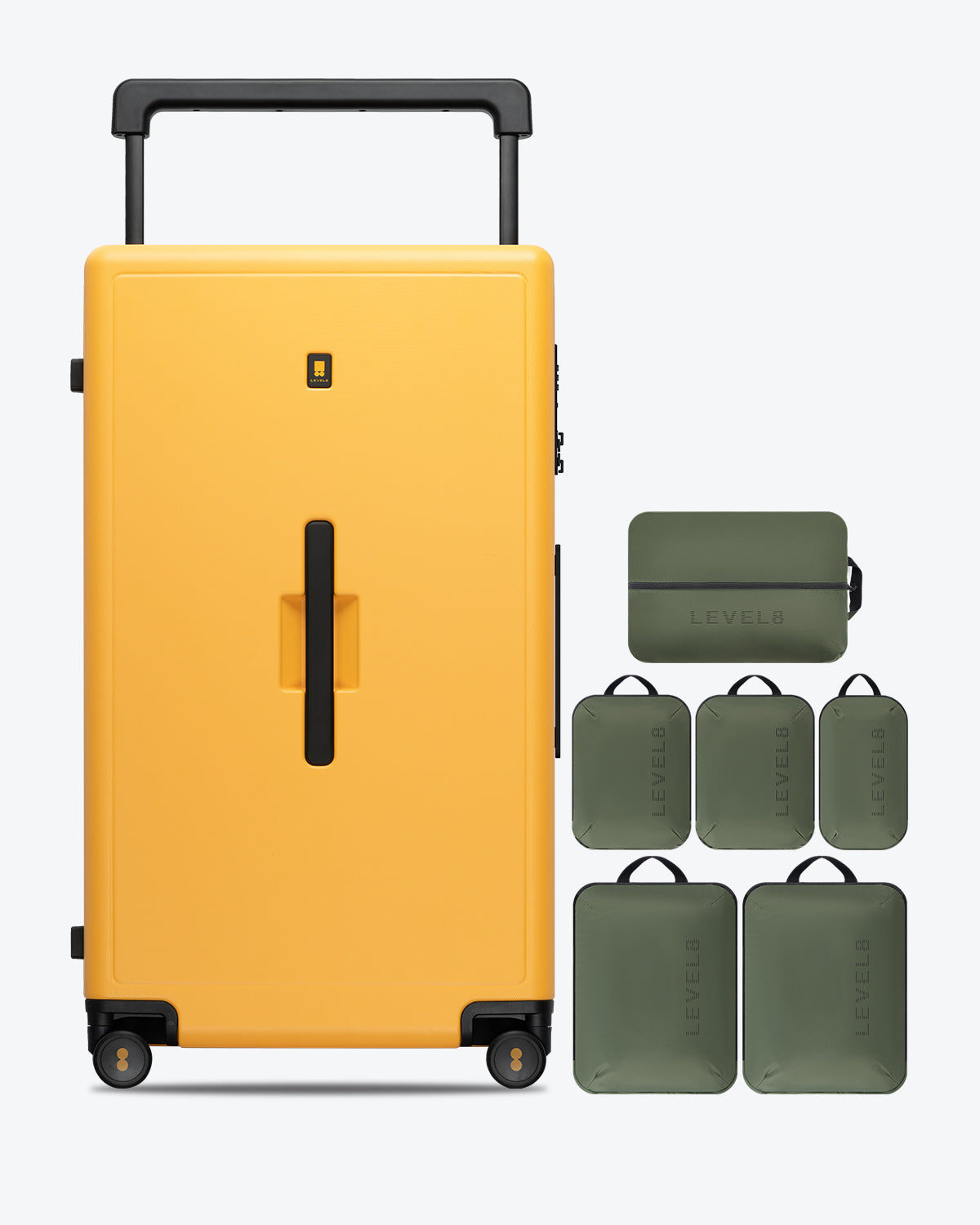 Level8 Voyageur Luggage & 6 Packing Cubes Combo
