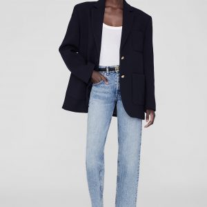 Anine Bing Kinsley Blazer - Night Sky