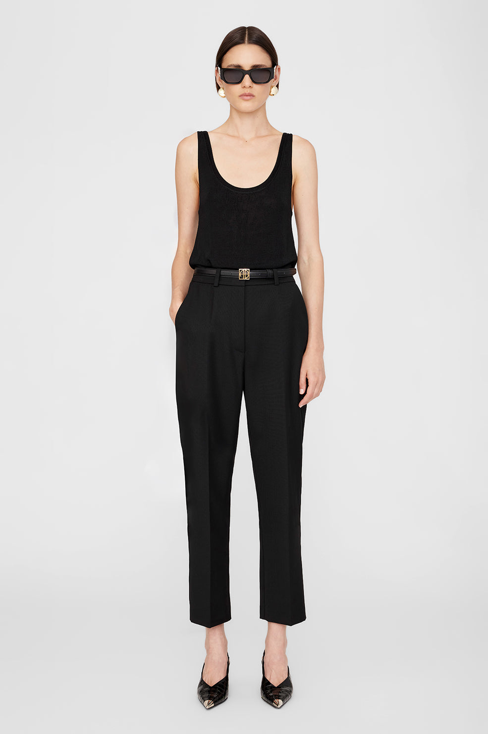 Anine Bing Blaine Trouser - Black