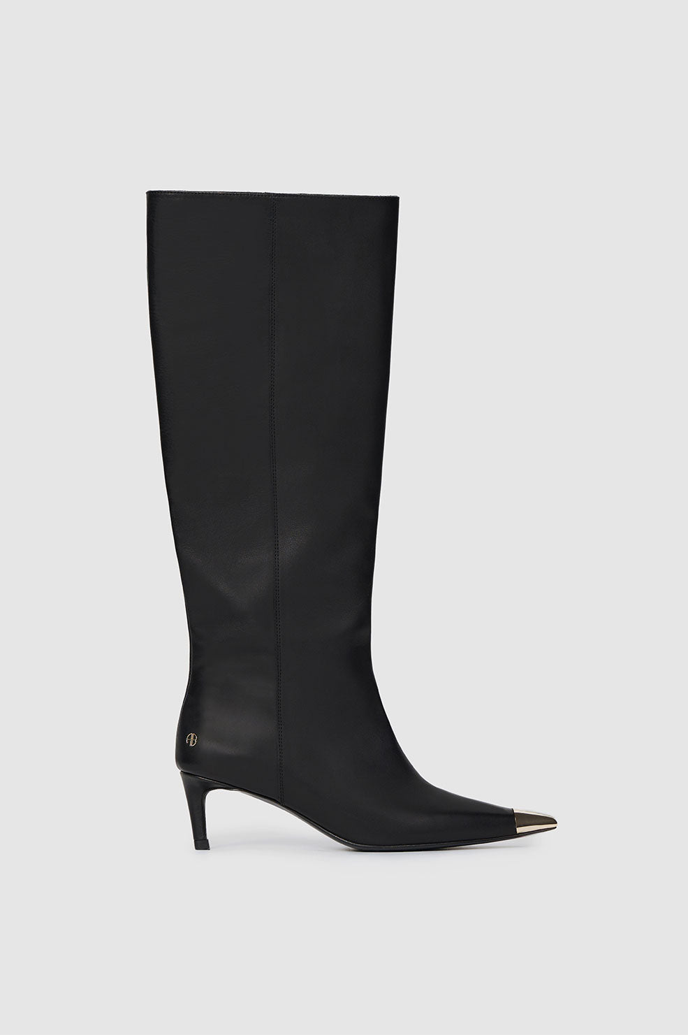Anine Bing Tall Nina Boots With Metal Toe Cap - Black
