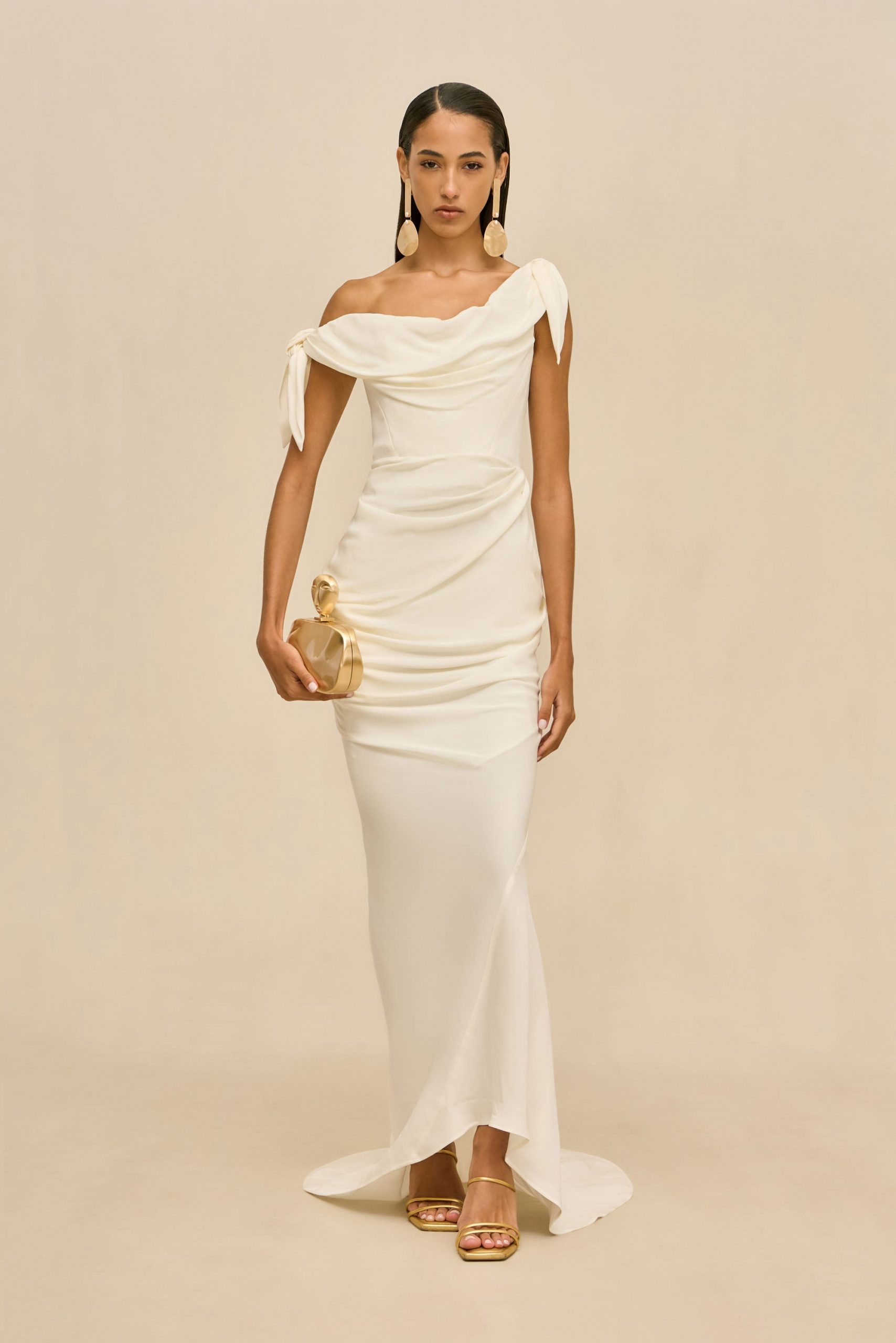 Cult Gaia NYSA GOWN - OFF WHITE