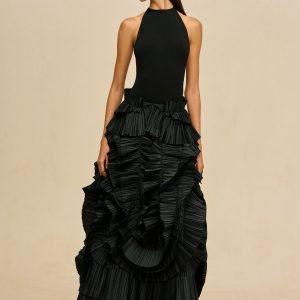 Cult Gaia PRIMAVERA SKIRT - BLACK