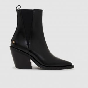 Anine Bing Bekah Boots - High-Shine Black