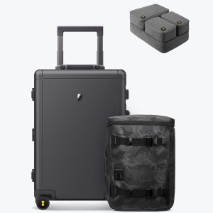 Level8 Jungle Backpack And Aluminum Luggage (20'') Set