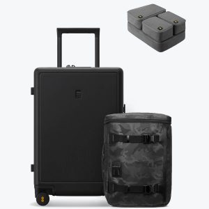 Level8 Jungle Backpack and Matte Carry-on (20'') Luggage Set