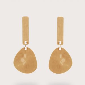 Cult Gaia SOLANA EARRING - BRUSHED BRASS