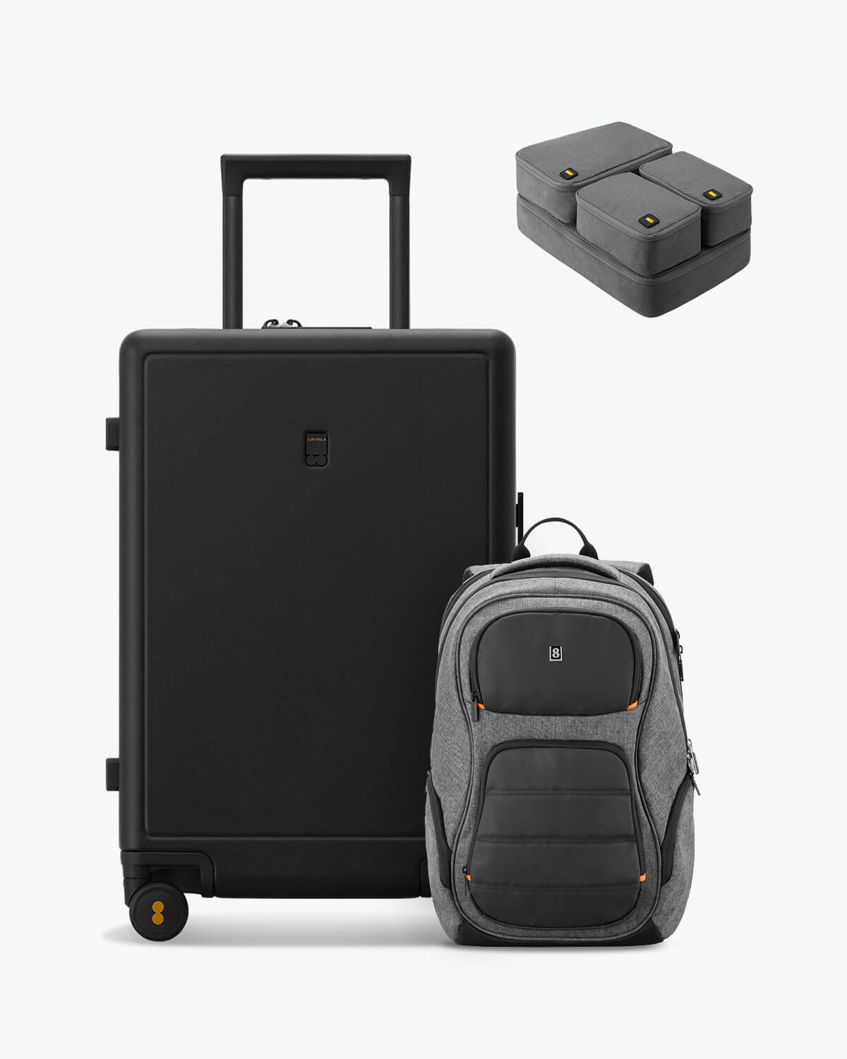 Level8 Condor Backpack and Matte Check-in (24'') Luggage Set