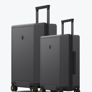 Level8 Luminous Textured Luggage Set 20'' & 24''