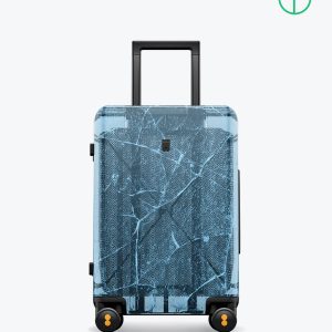 Level8 Eco Transparent Carry-On Luggage 20" Blue (Only available in EU)