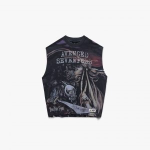 Represent 247 x Avenged Sevenfold City Of Evil Tank - Aged Black
