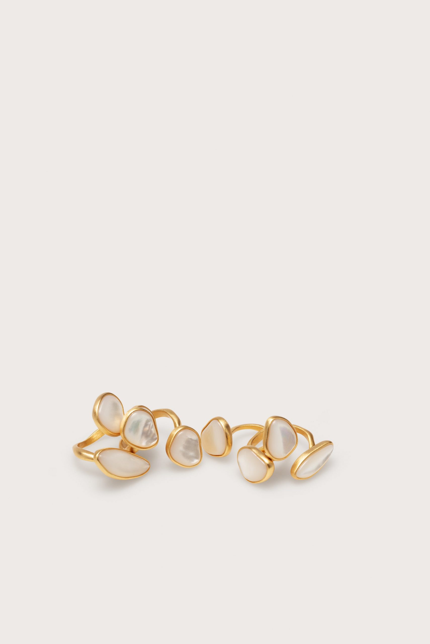 Cult Gaia INA RING SET - MOTHER OF PEARL