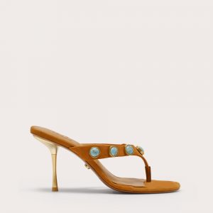 Cult Gaia STELLA HEEL - TOASTED CARAMEL