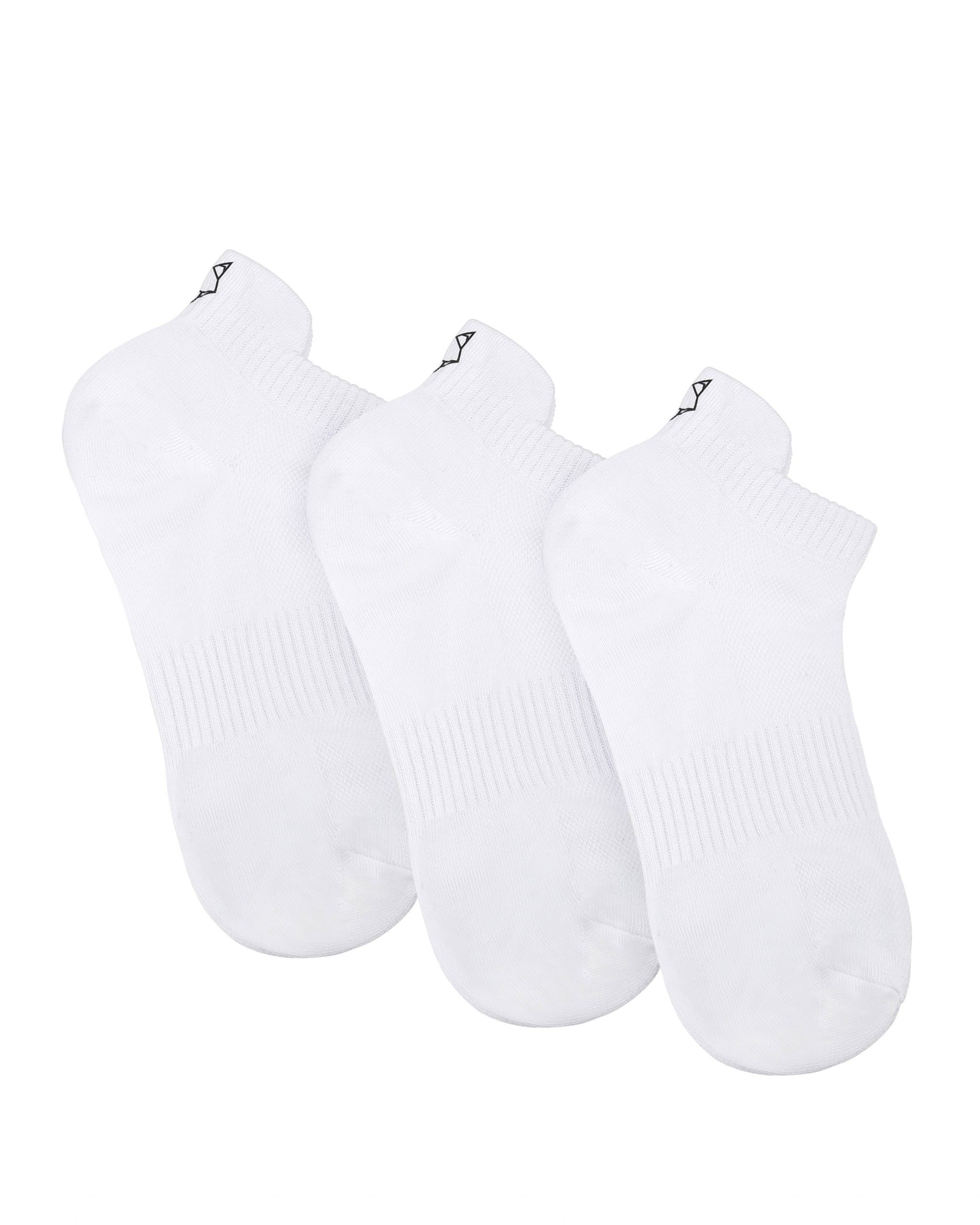 Naked Wolfe 3 Pack Womens Ankle Socks White