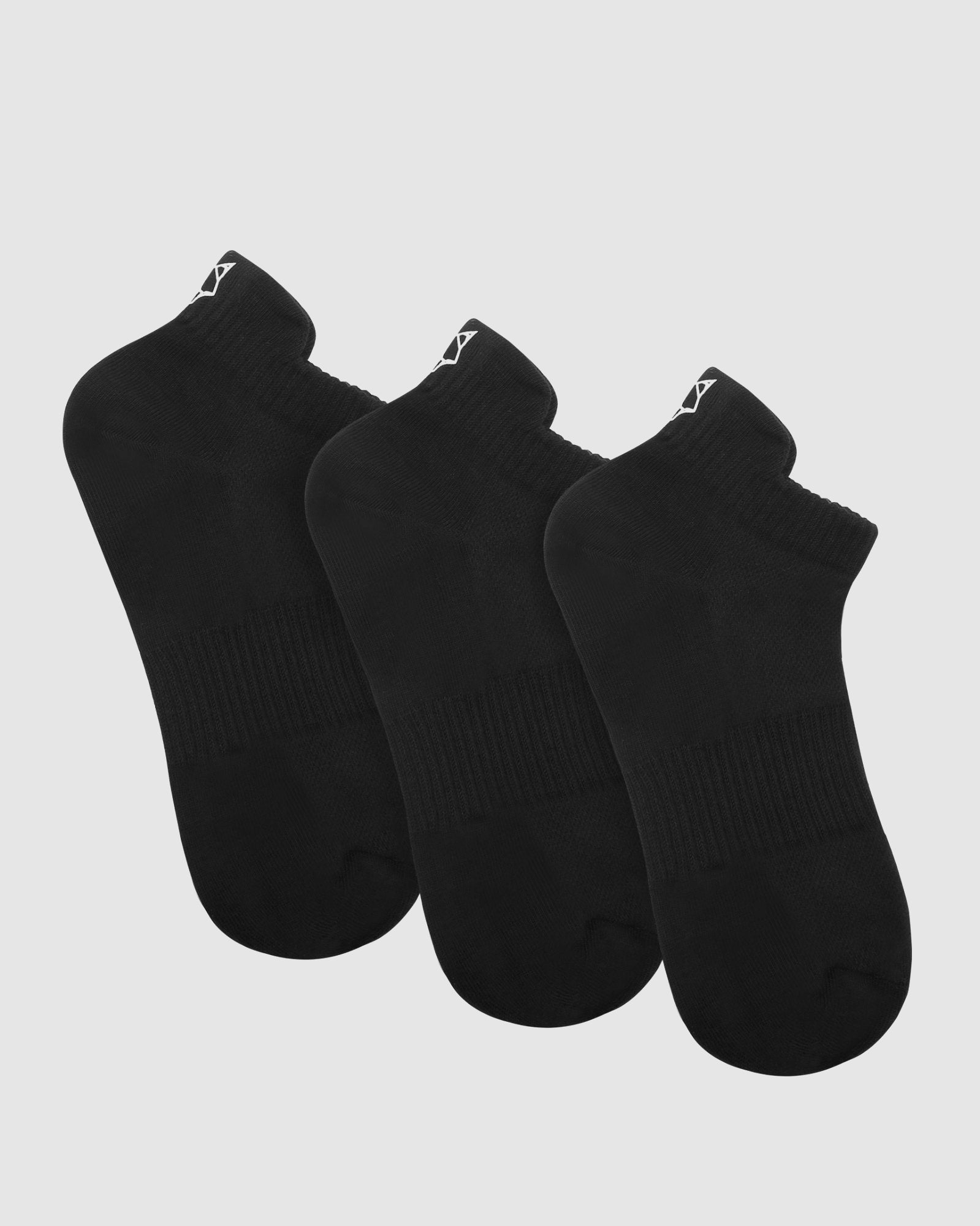 Naked Wolfe 3 Pack Womens Ankle Socks Black