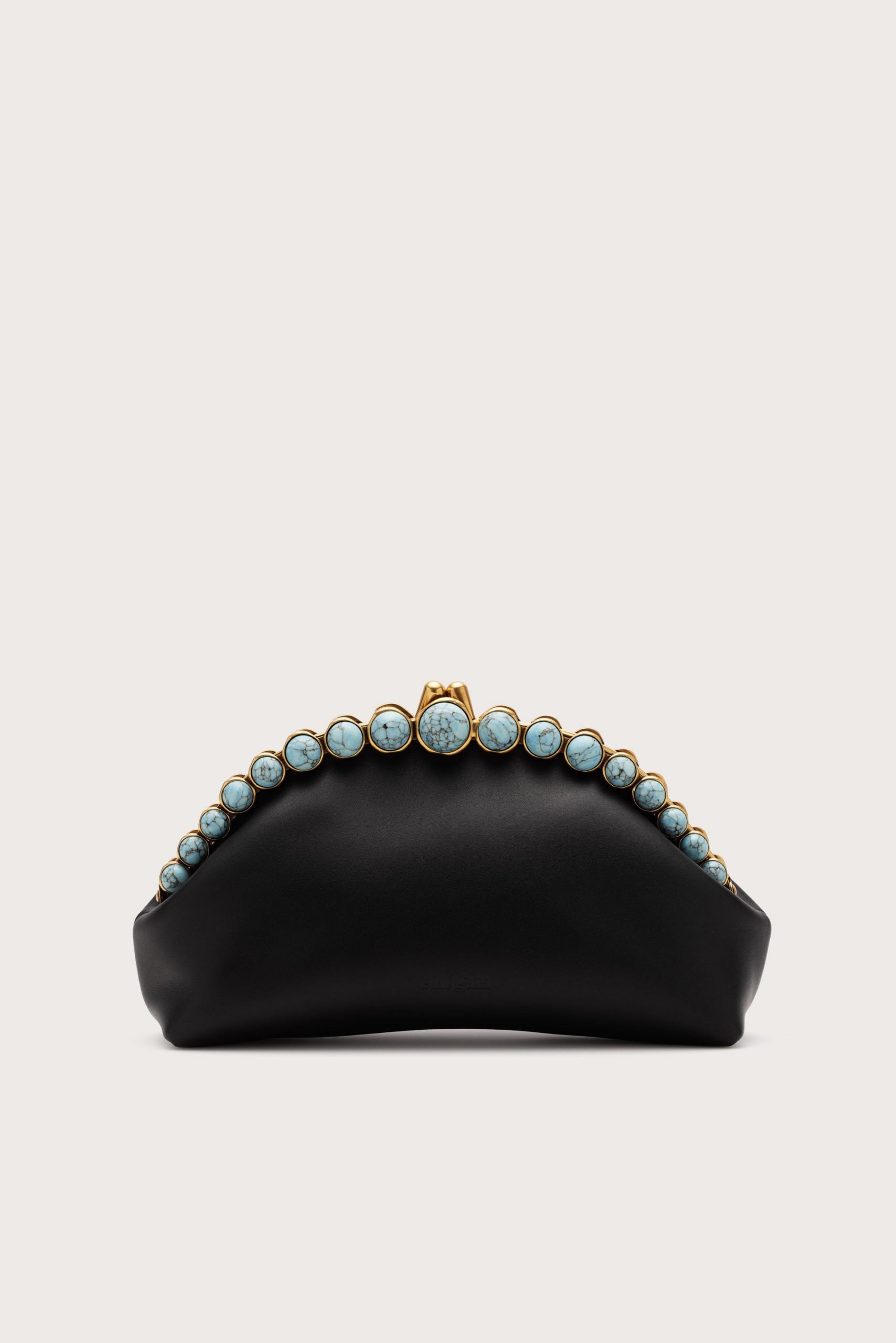 Cult Gaia UNA CLUTCH - BLACK TURQUOISE