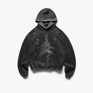 Represent 247 Fallen Angel Graphic Hoodie - Vintage Black