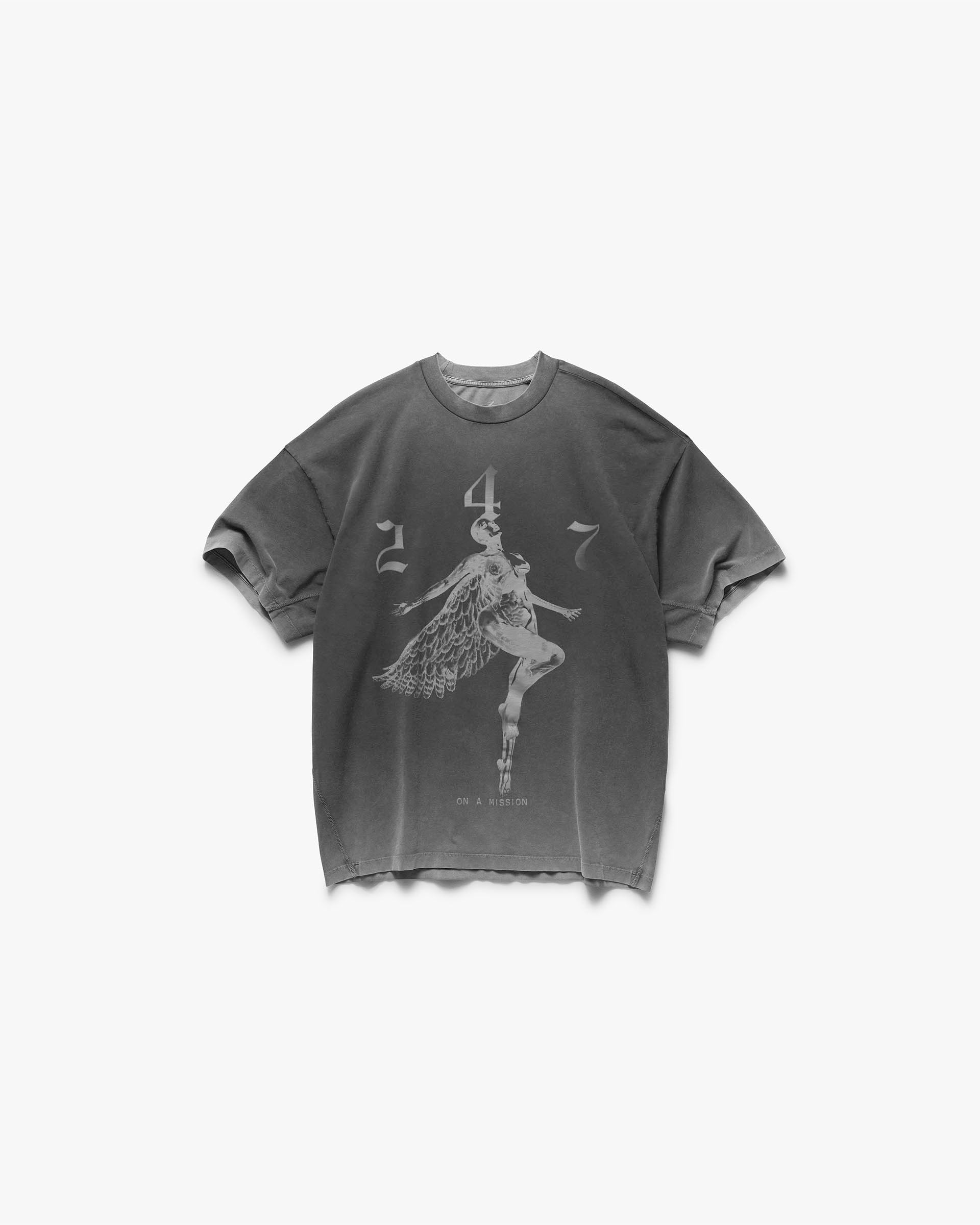 Represent 247 Fallen Angel Graphic T-Shirt - Vintage Black