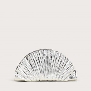 Cult Gaia NALA MINI CLUTCH - SILVER