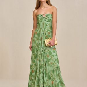 Cult Gaia RENAY DRESS - MOLDAVITE MULTI