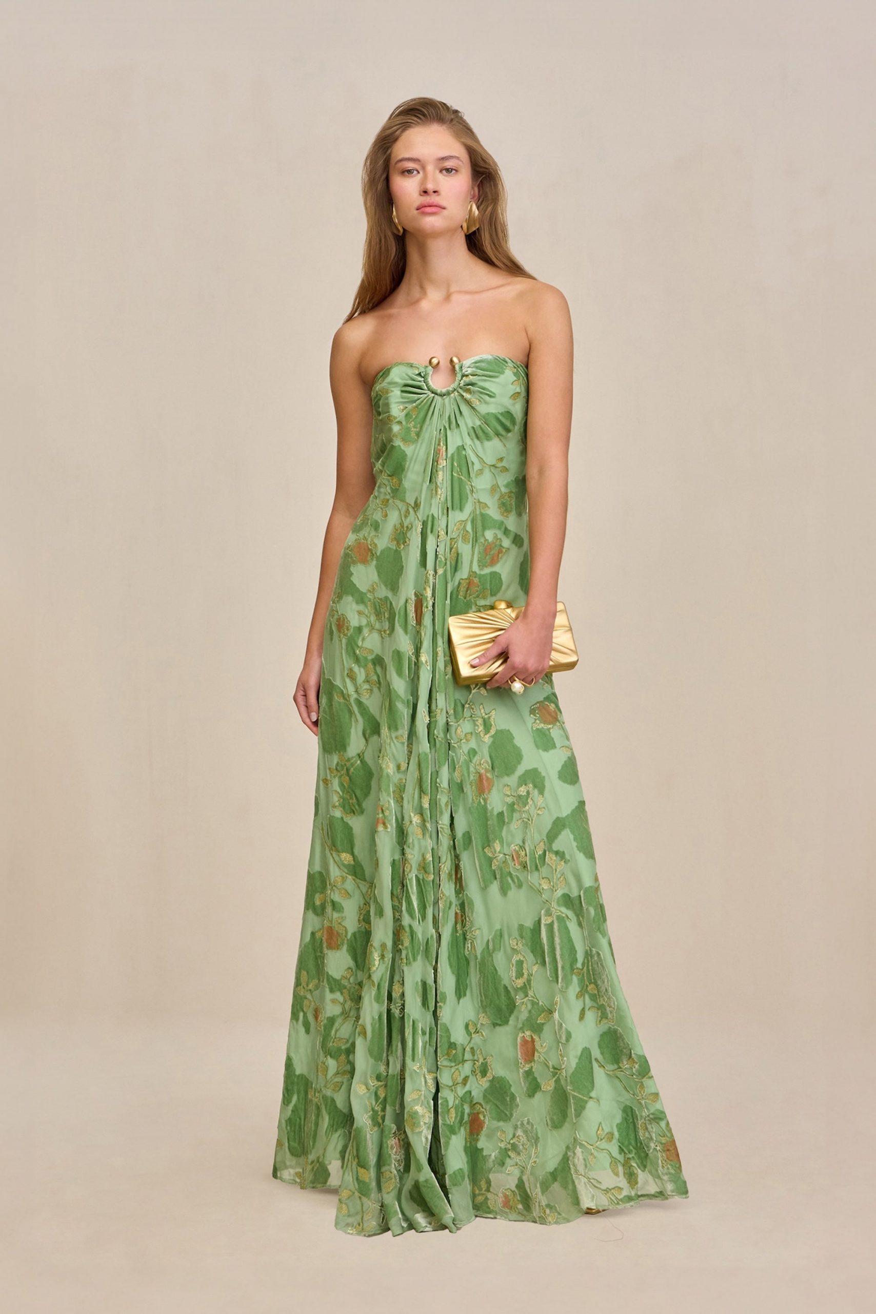 Cult Gaia RENAY DRESS - MOLDAVITE MULTI
