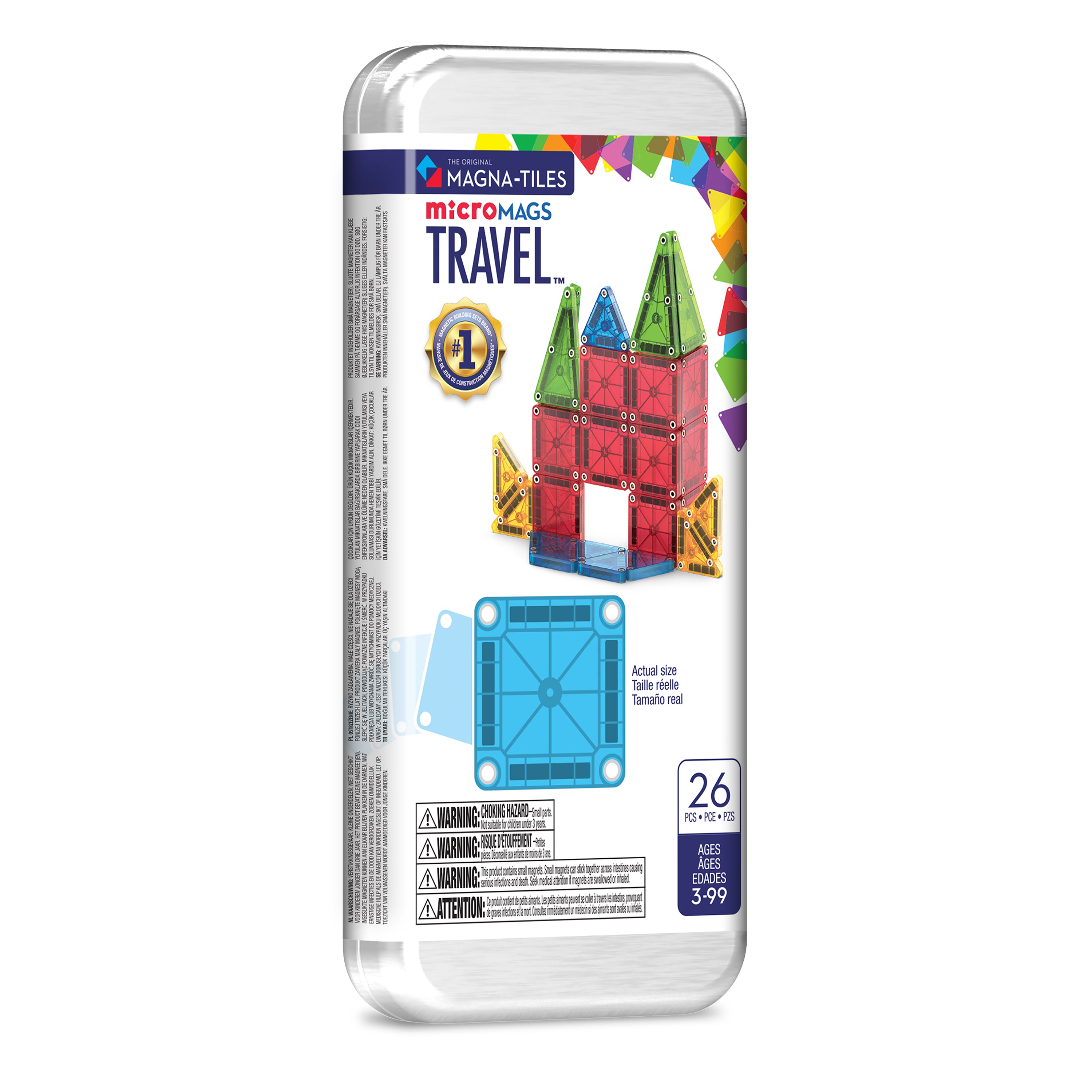 Magna-Tiles microMAGS Travel™ 26 Piece Set