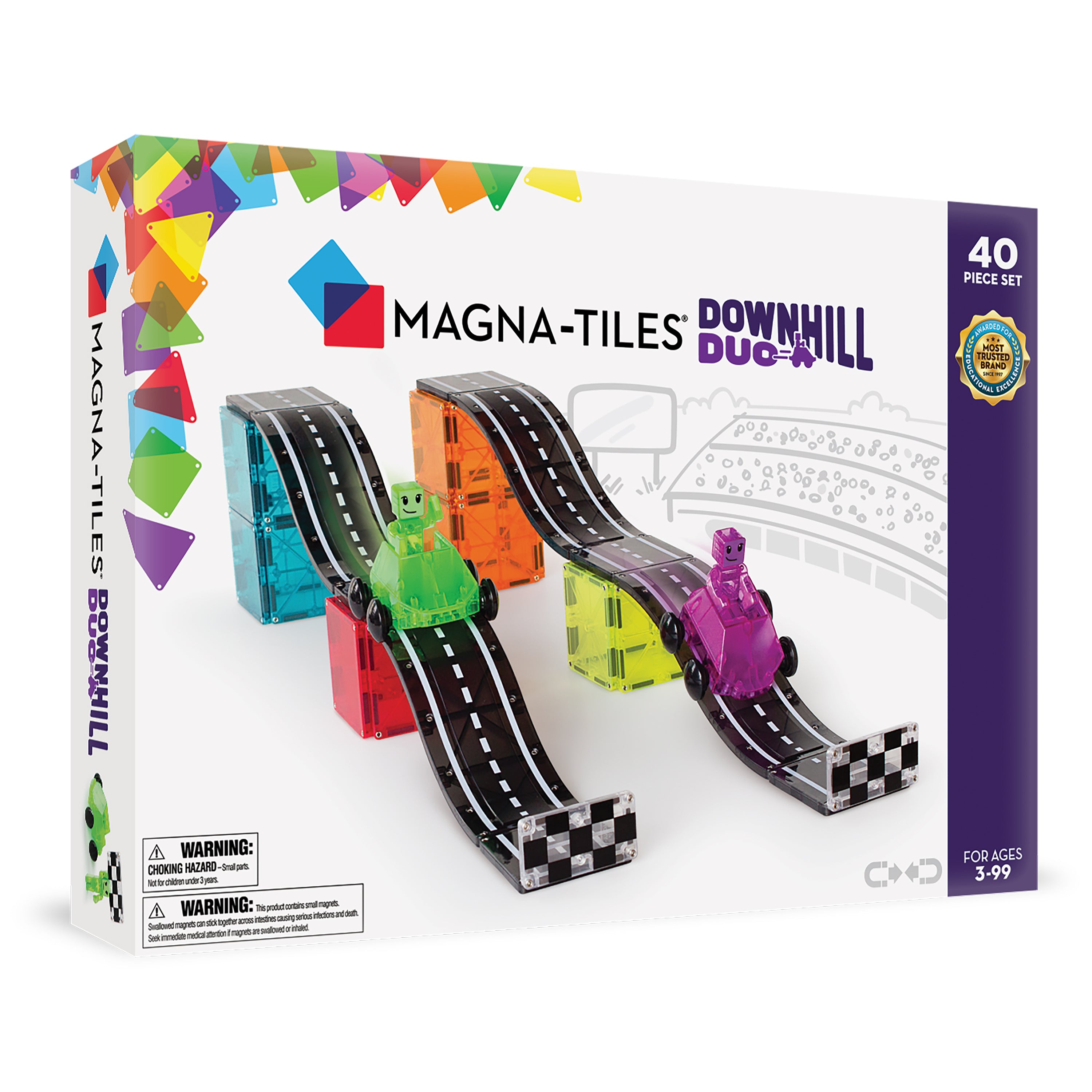 Magna-Tiles Downhill Duo™ 40 Piece Set